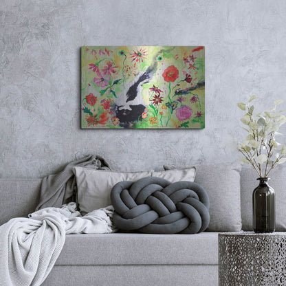 Luxe Metal Art 'Skunk' by Carissa Luminess, Metal Wall Art,36x24