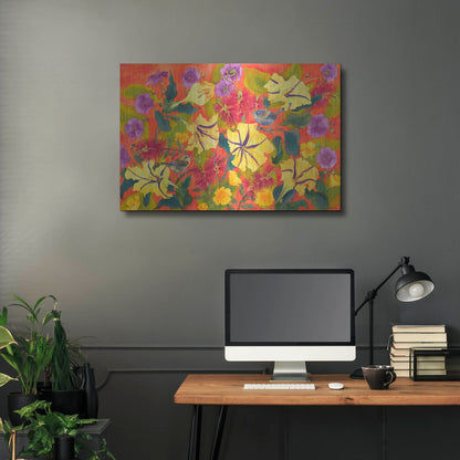 Luxe Metal Art 'Spring Joy' by Carissa Luminess, Metal Wall Art,36x24