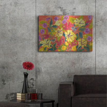 Luxe Metal Art 'Spring Joy' by Carissa Luminess, Metal Wall Art,36x24