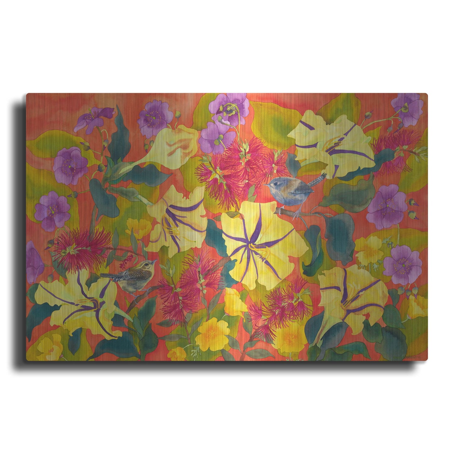 Luxe Metal Art 'Spring Joy' by Carissa Luminess, Metal Wall Art