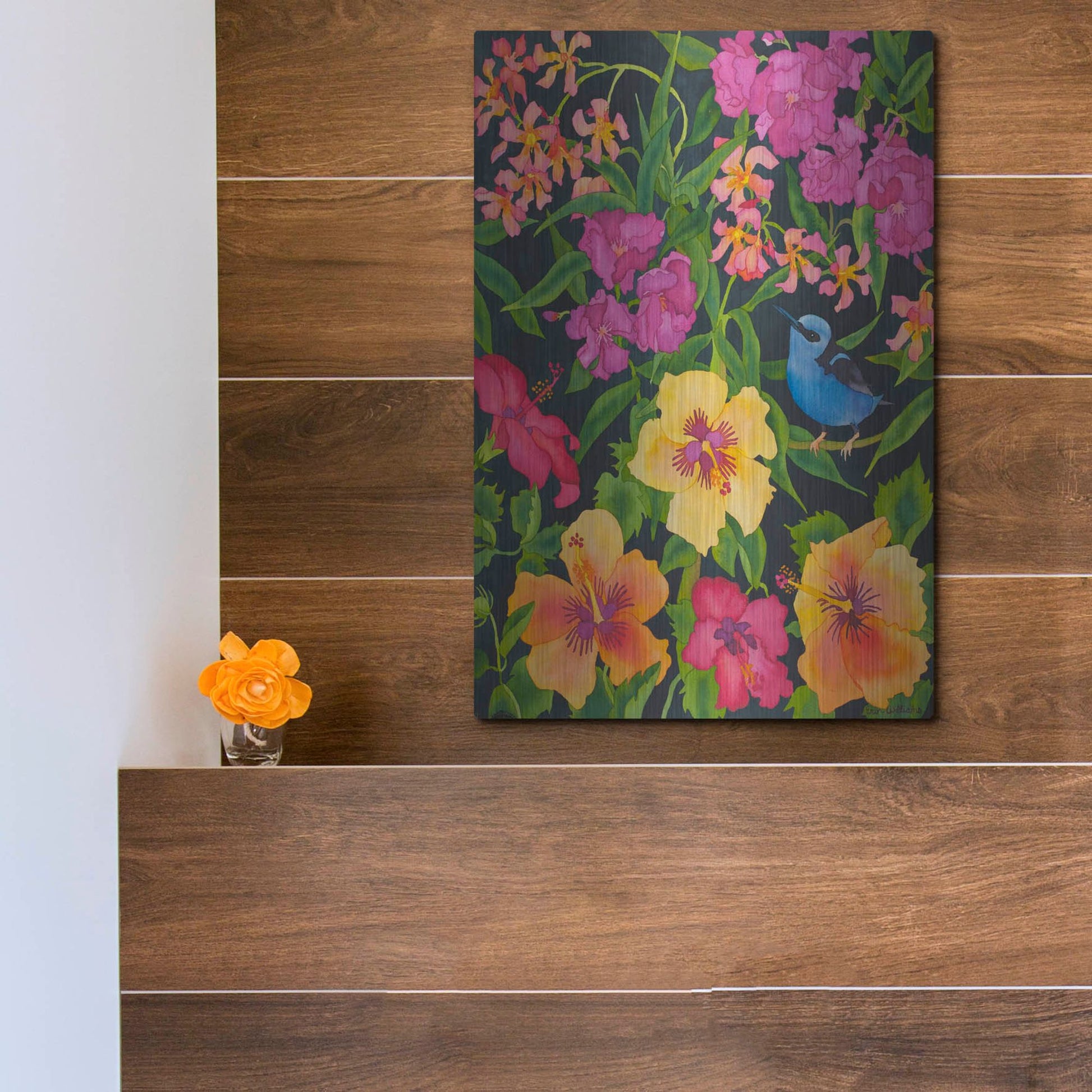 Luxe Metal Art 'Starlight Magic' by Carissa Luminess, Metal Wall Art,12x16