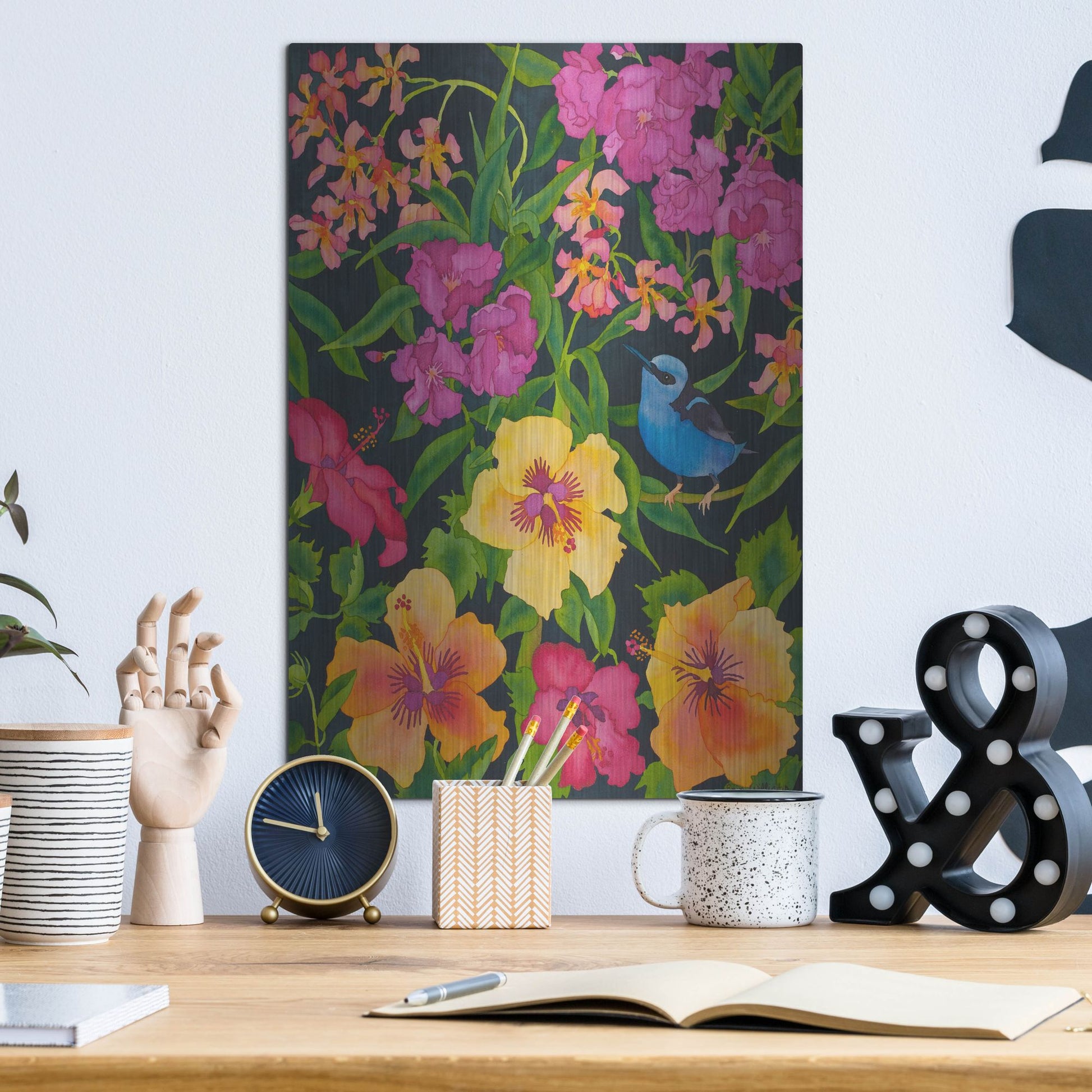 Luxe Metal Art 'Starlight Magic' by Carissa Luminess, Metal Wall Art,12x16