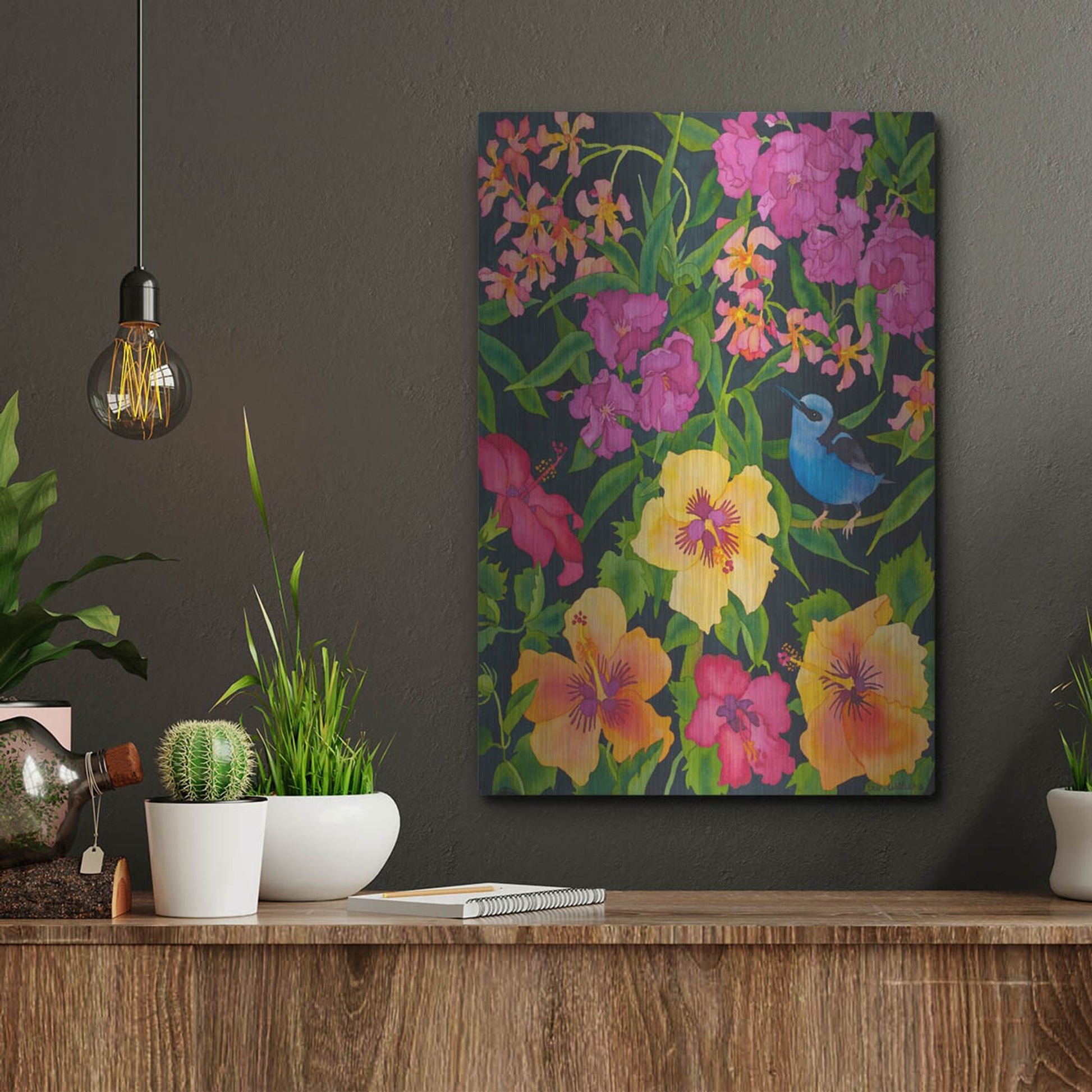 Luxe Metal Art 'Starlight Magic' by Carissa Luminess, Metal Wall Art,12x16