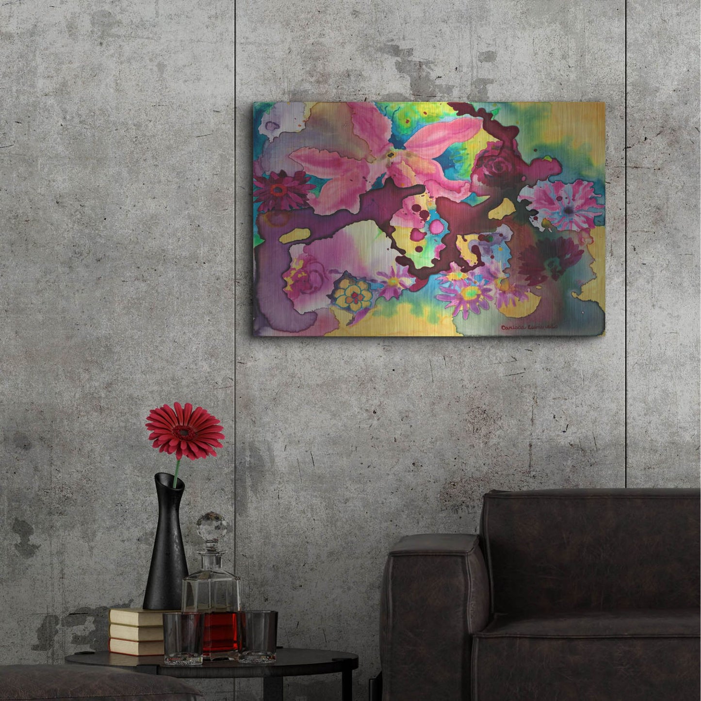 Luxe Metal Art 'Cosmic Consciousness' by Carissa Luminess, Metal Wall Art,36x24