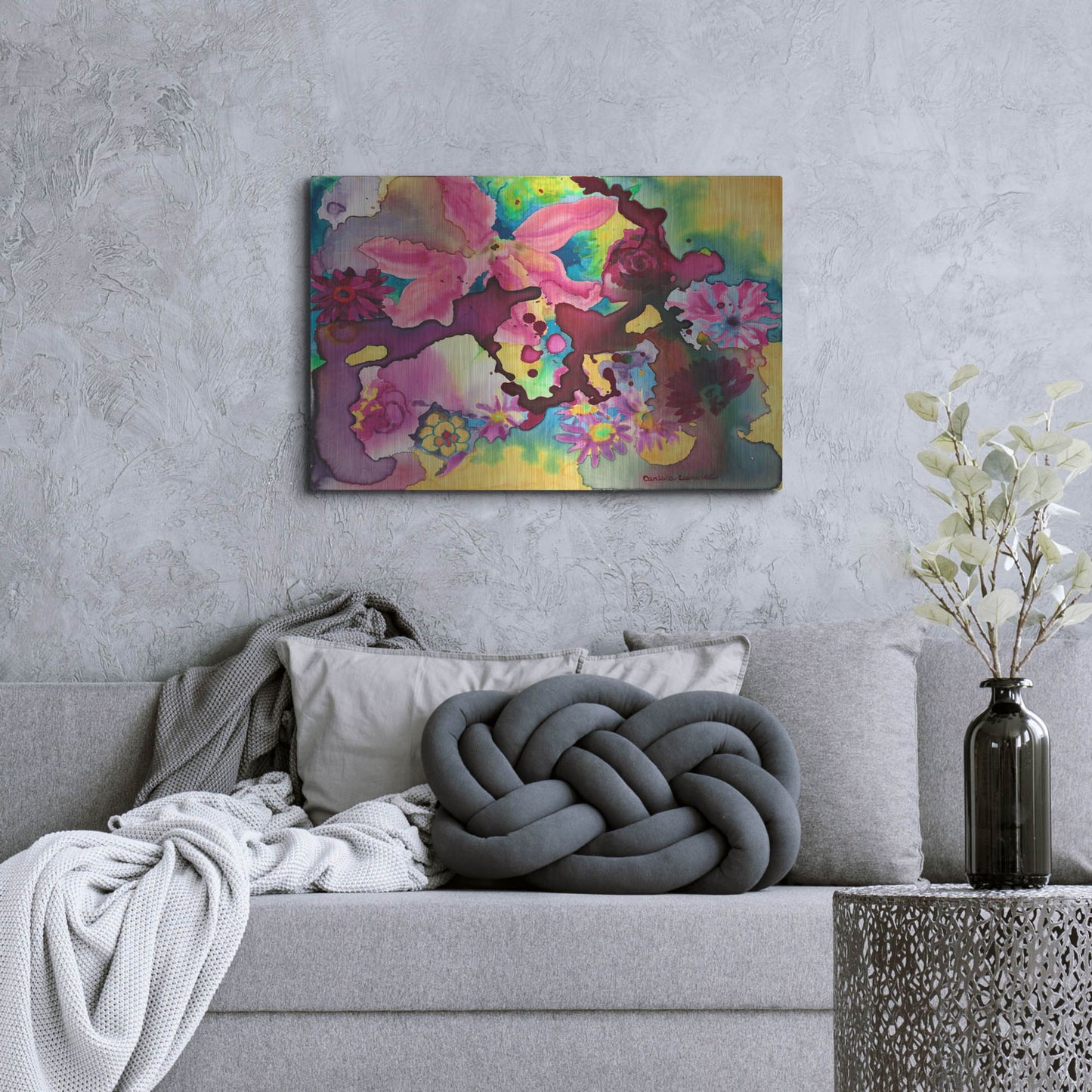 Luxe Metal Art 'Cosmic Consciousness' by Carissa Luminess, Metal Wall Art,36x24