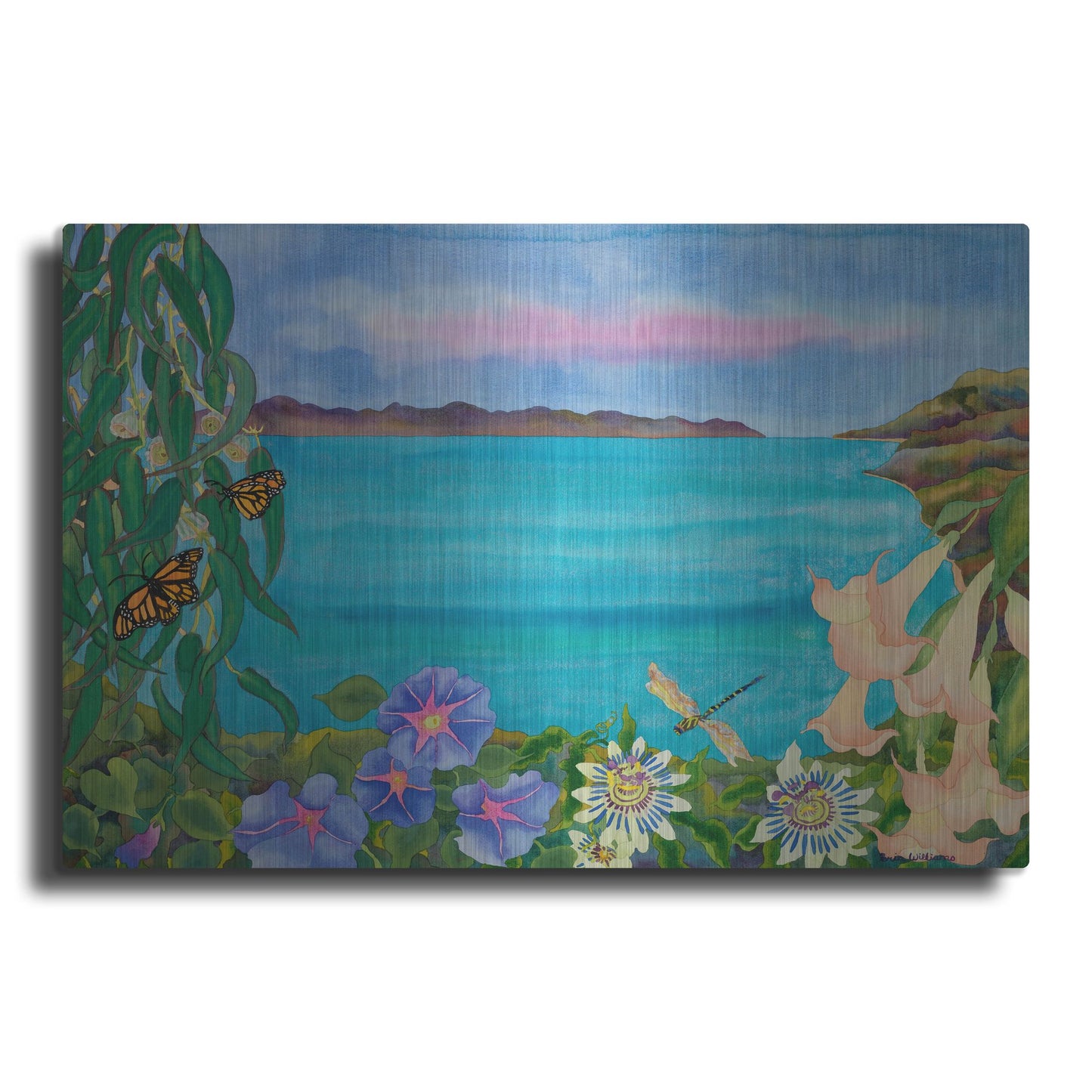 Luxe Metal Art 'Merrie?s Seascape' by Carissa Luminess, Metal Wall Art