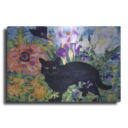 Luxe Metal Art 'Black Cat Magic' by Carissa Luminess, Metal Wall Art