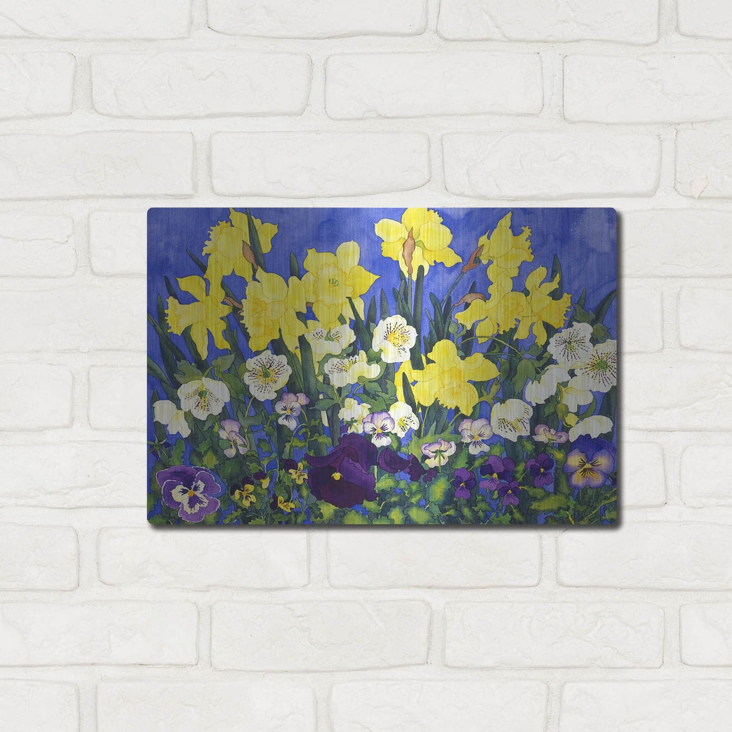 Luxe Metal Art 'Fertile Rising' by Carissa Luminess, Metal Wall Art,16x12