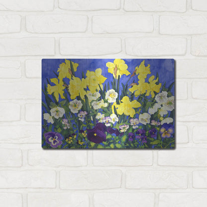 Luxe Metal Art 'Fertile Rising' by Carissa Luminess, Metal Wall Art,16x12