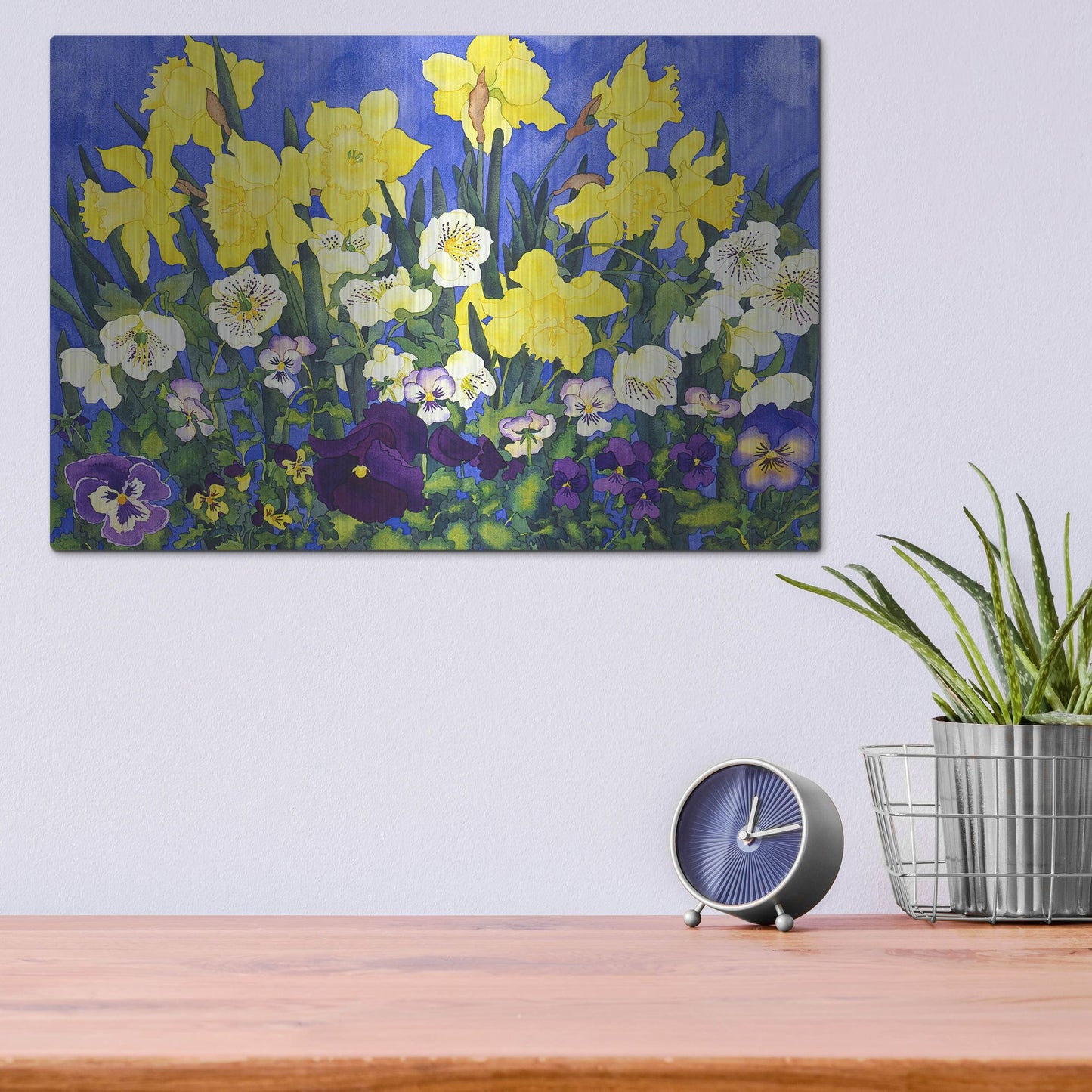 Luxe Metal Art 'Fertile Rising' by Carissa Luminess, Metal Wall Art,16x12