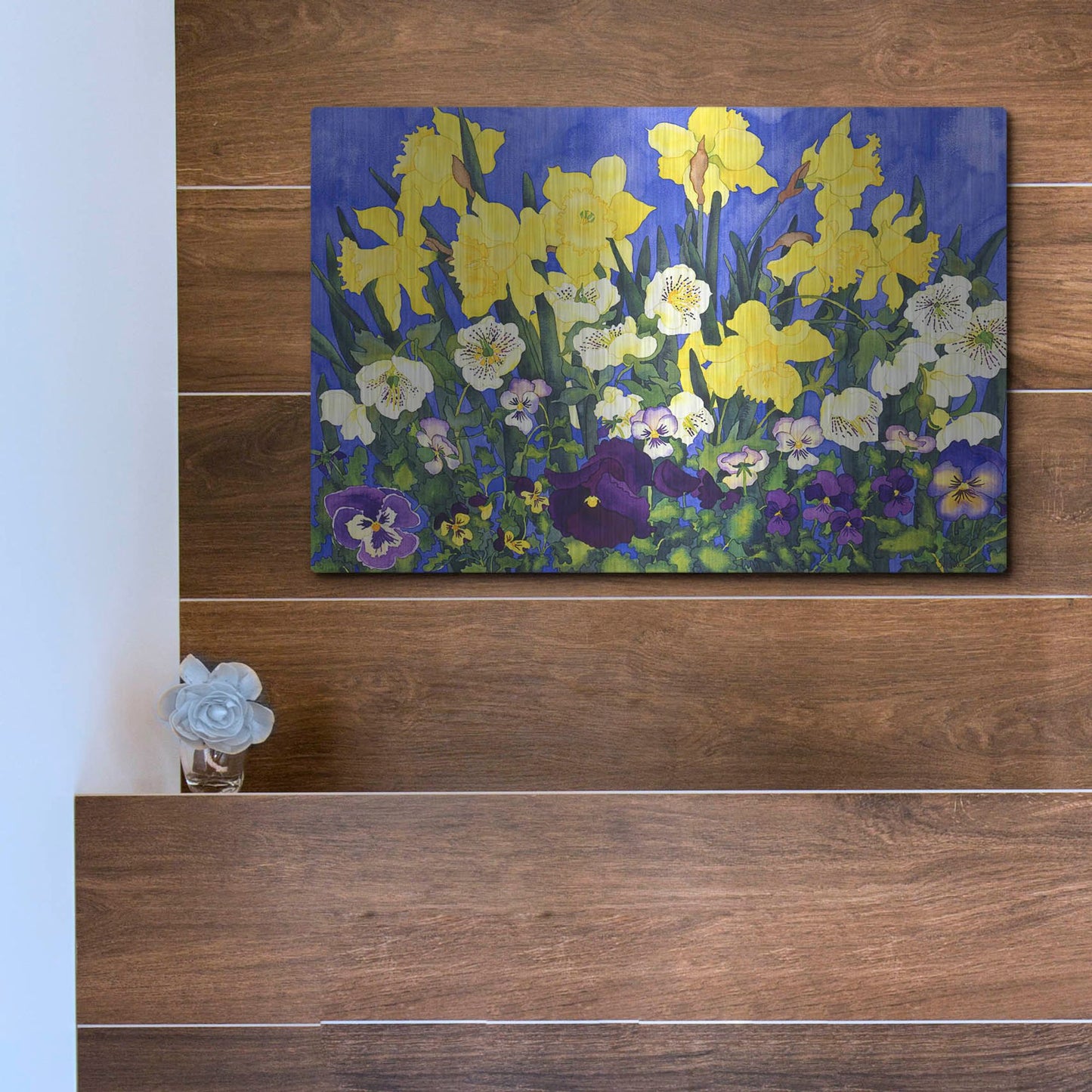 Luxe Metal Art 'Fertile Rising' by Carissa Luminess, Metal Wall Art,16x12