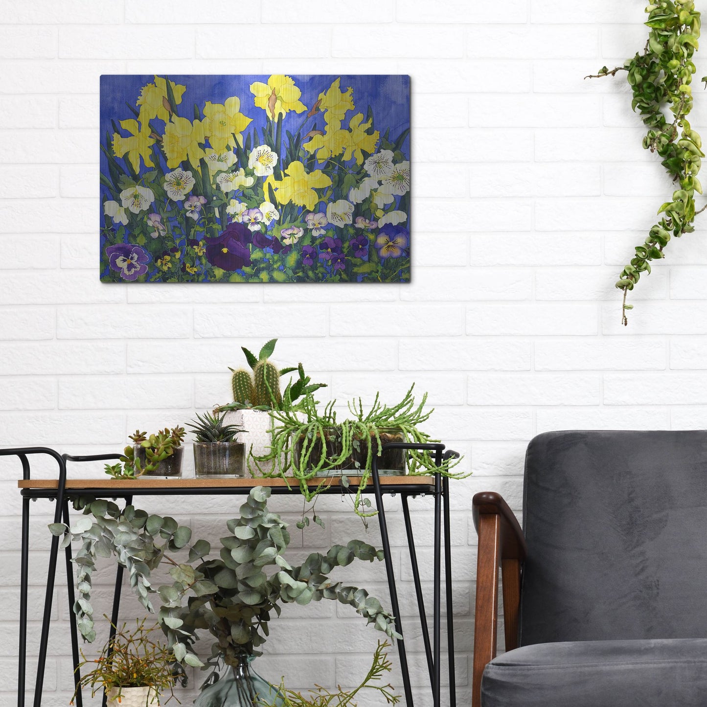 Luxe Metal Art 'Fertile Rising' by Carissa Luminess, Metal Wall Art,16x12