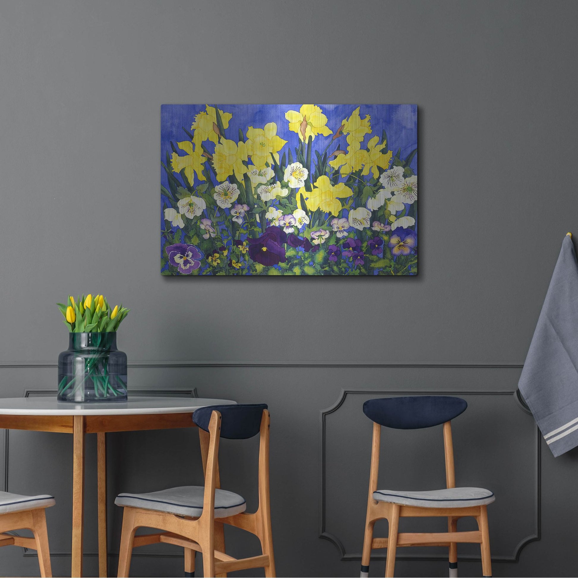 Luxe Metal Art 'Fertile Rising' by Carissa Luminess, Metal Wall Art,36x24