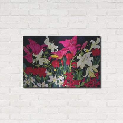 Luxe Metal Art 'Luscious Lilies' by Carissa Luminess, Metal Wall Art,36x24