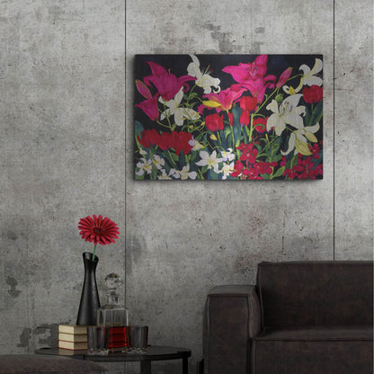 Luxe Metal Art 'Luscious Lilies' by Carissa Luminess, Metal Wall Art,36x24