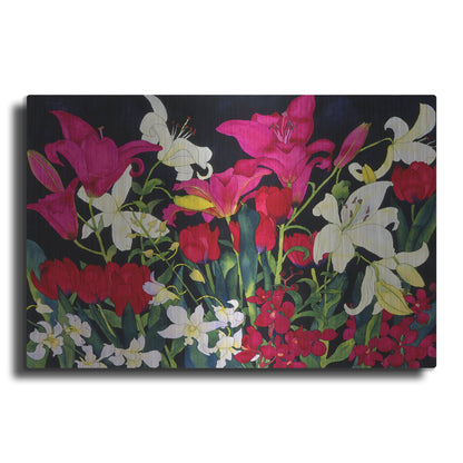 Luxe Metal Art 'Luscious Lilies' by Carissa Luminess, Metal Wall Art