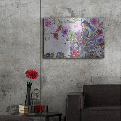 Luxe Metal Art 'Peaceable Garden' by Carissa Luminess, Metal Wall Art,36x24