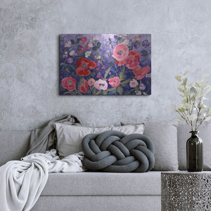 Luxe Metal Art 'Poppies and Sweet' by Carissa Luminess, Metal Wall Art,36x24