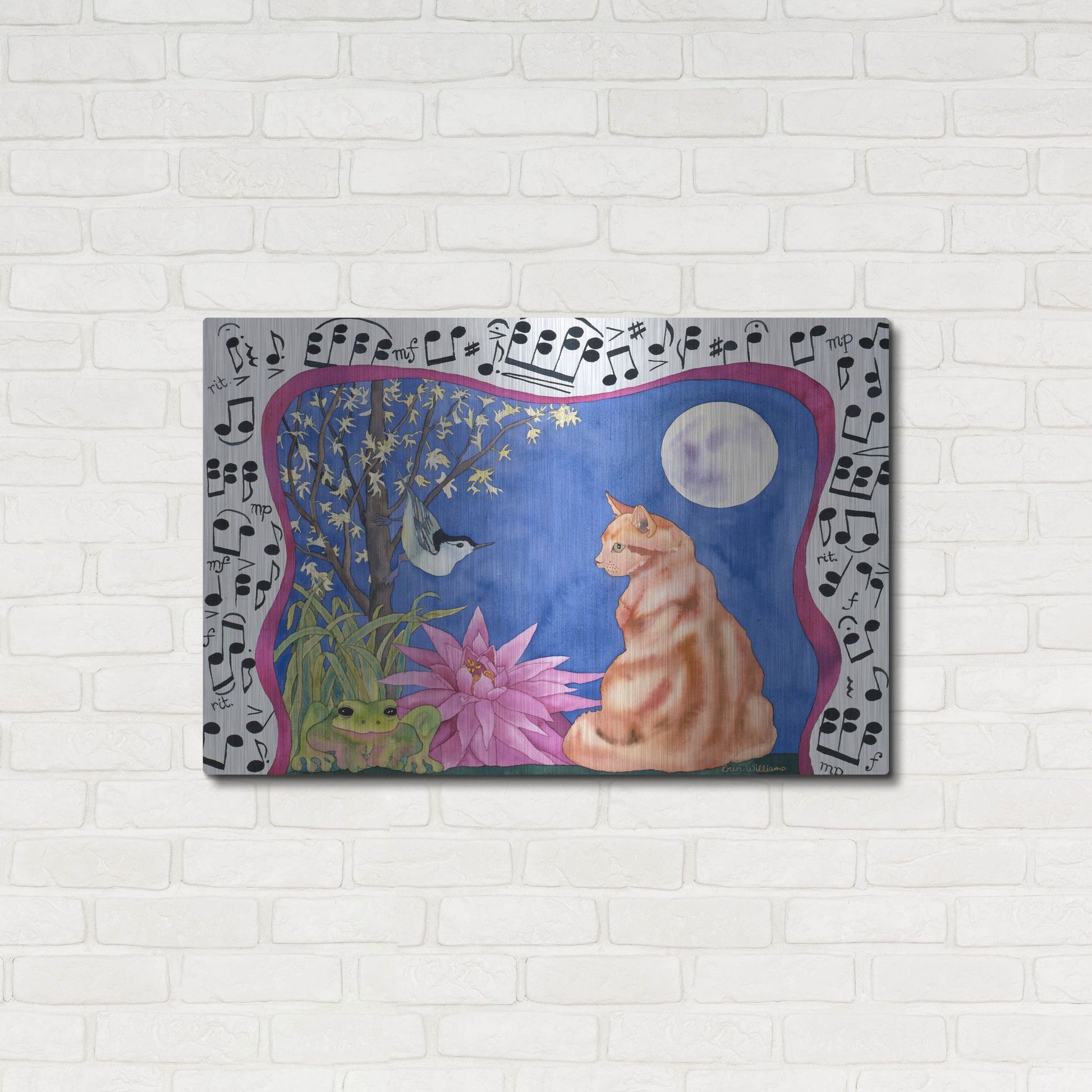 Luxe Metal Art 'Serenade' by Carissa Luminess, Metal Wall Art,36x24