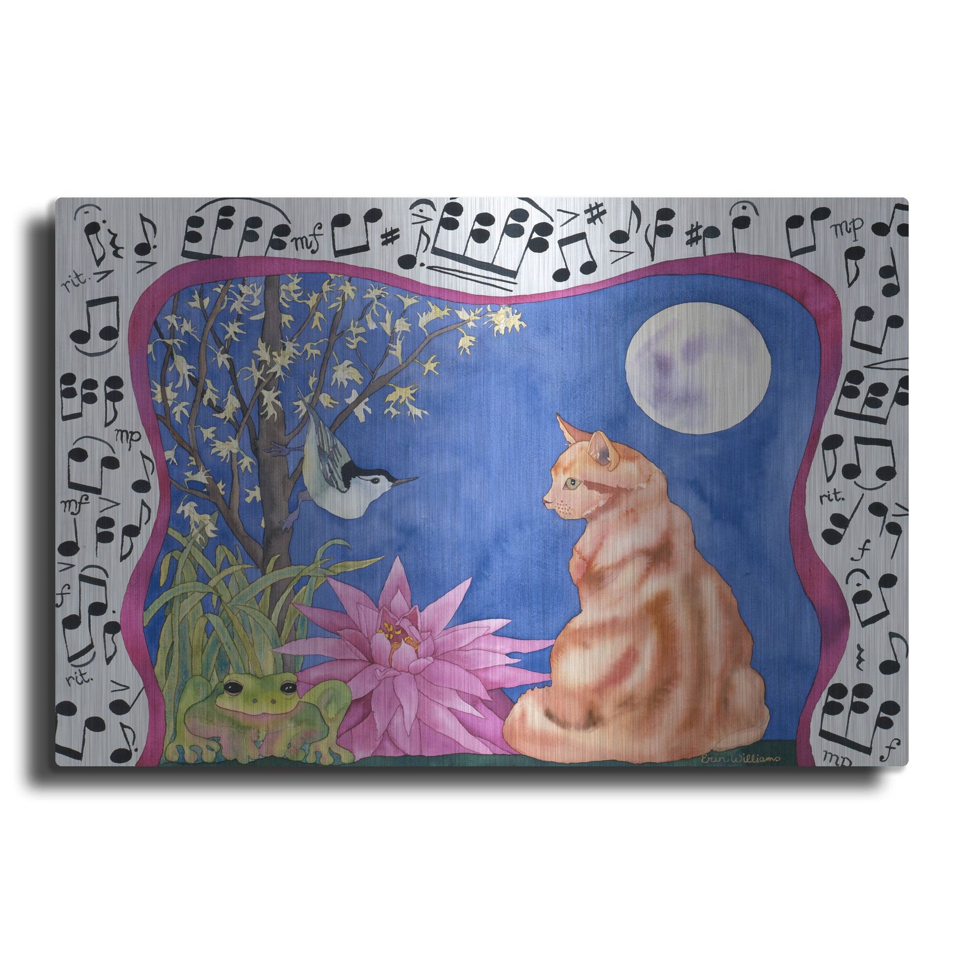 Luxe Metal Art 'Serenade' by Carissa Luminess, Metal Wall Art