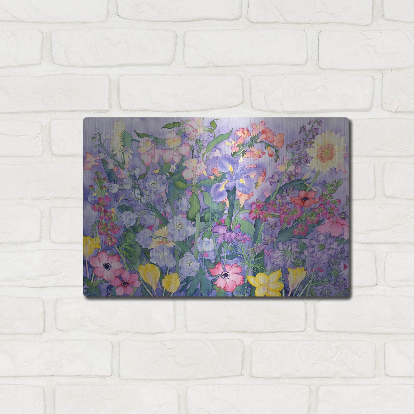 Luxe Metal Art 'Soft Spring' by Carissa Luminess, Metal Wall Art,16x12