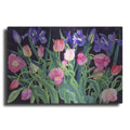 Luxe Metal Art 'Tulips And Irises' by Carissa Luminess, Metal Wall Art