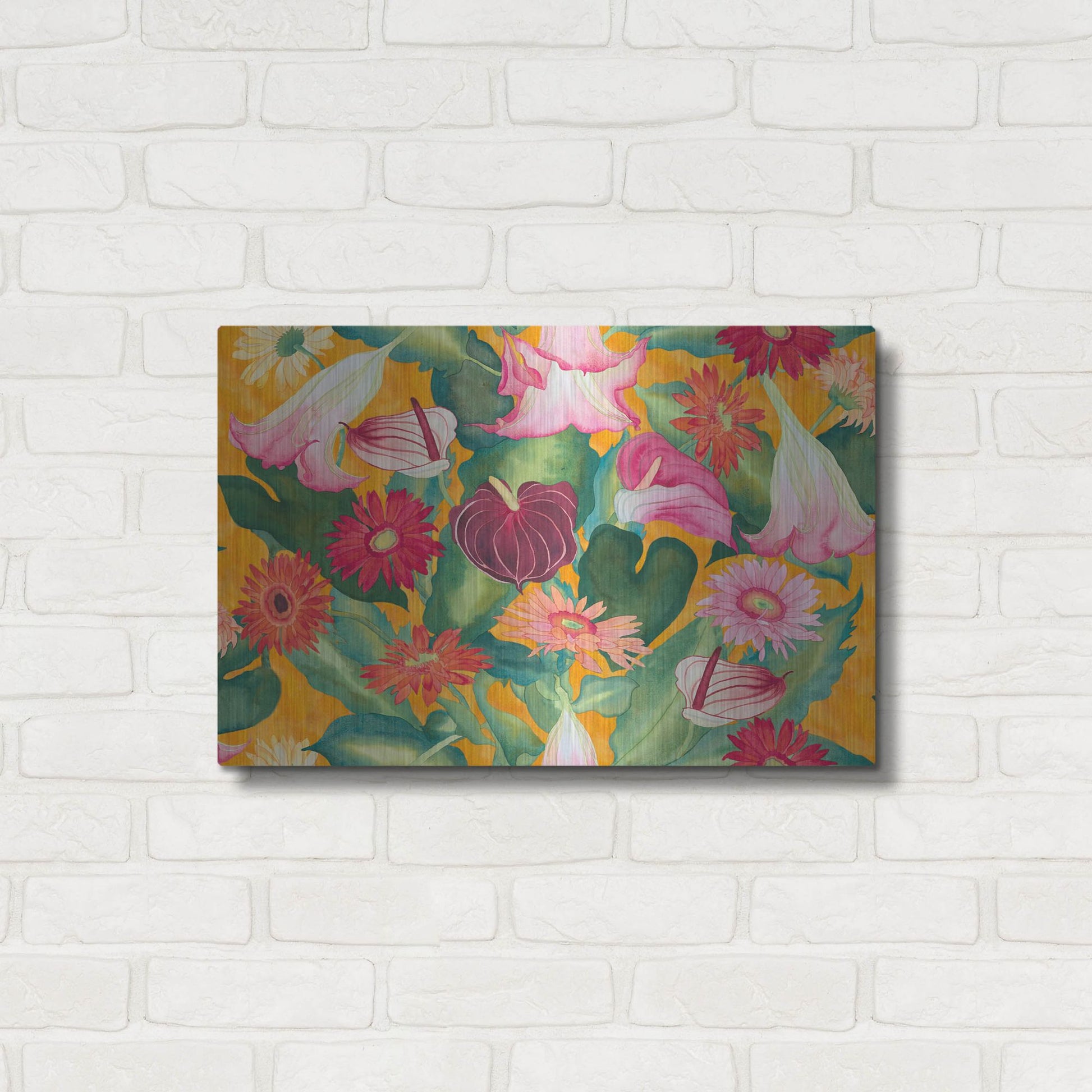 Luxe Metal Art 'Heavenly Divine- Lead Pattern' by Carissa Luminess, Metal Wall Art,24x16