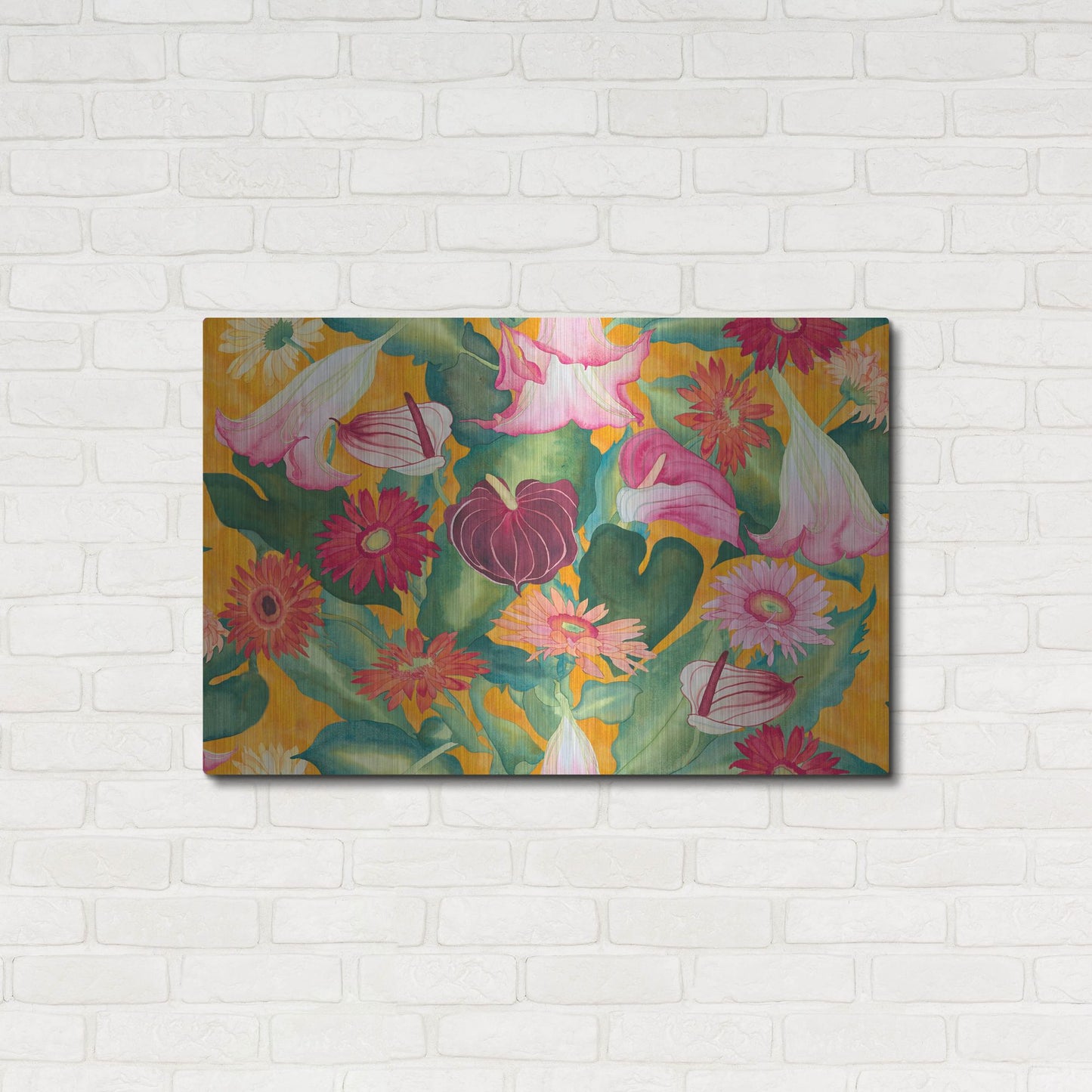 Luxe Metal Art 'Heavenly Divine- Lead Pattern' by Carissa Luminess, Metal Wall Art,36x24