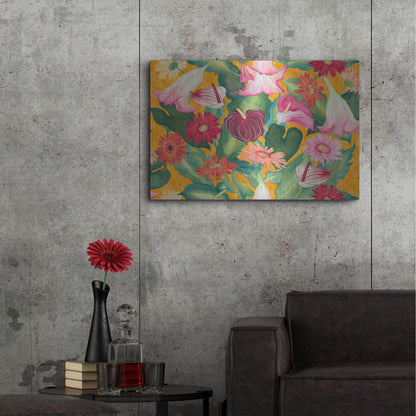 Luxe Metal Art 'Heavenly Divine- Lead Pattern' by Carissa Luminess, Metal Wall Art,36x24