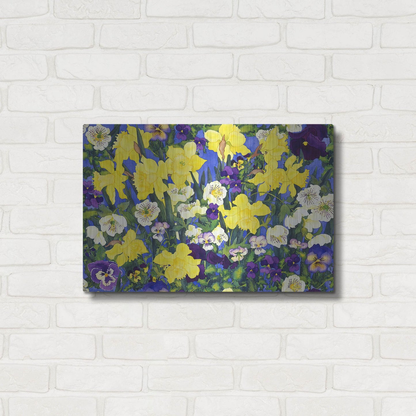 Luxe Metal Art 'Fertile Rising Pattern - Lead' by Carissa Luminess, Metal Wall Art,24x16