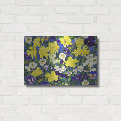 Luxe Metal Art 'Fertile Rising Pattern - Lead' by Carissa Luminess, Metal Wall Art,24x16