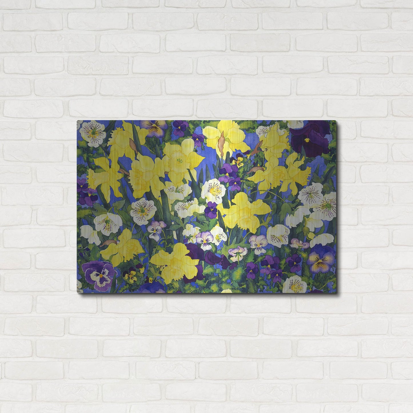 Luxe Metal Art 'Fertile Rising Pattern - Lead' by Carissa Luminess, Metal Wall Art,36x24