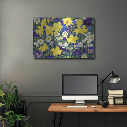 Luxe Metal Art 'Fertile Rising Pattern - Lead' by Carissa Luminess, Metal Wall Art,36x24