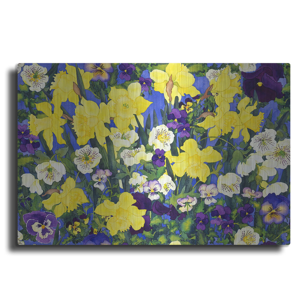 Luxe Metal Art 'Fertile Rising Pattern - Lead' by Carissa Luminess, Metal Wall Art