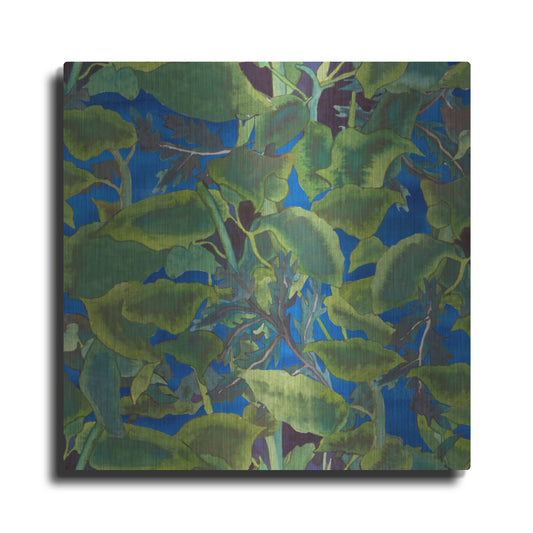 Luxe Metal Art 'Dance Of Love- Leaf Repeat' by Carissa Luminess, Metal Wall Art