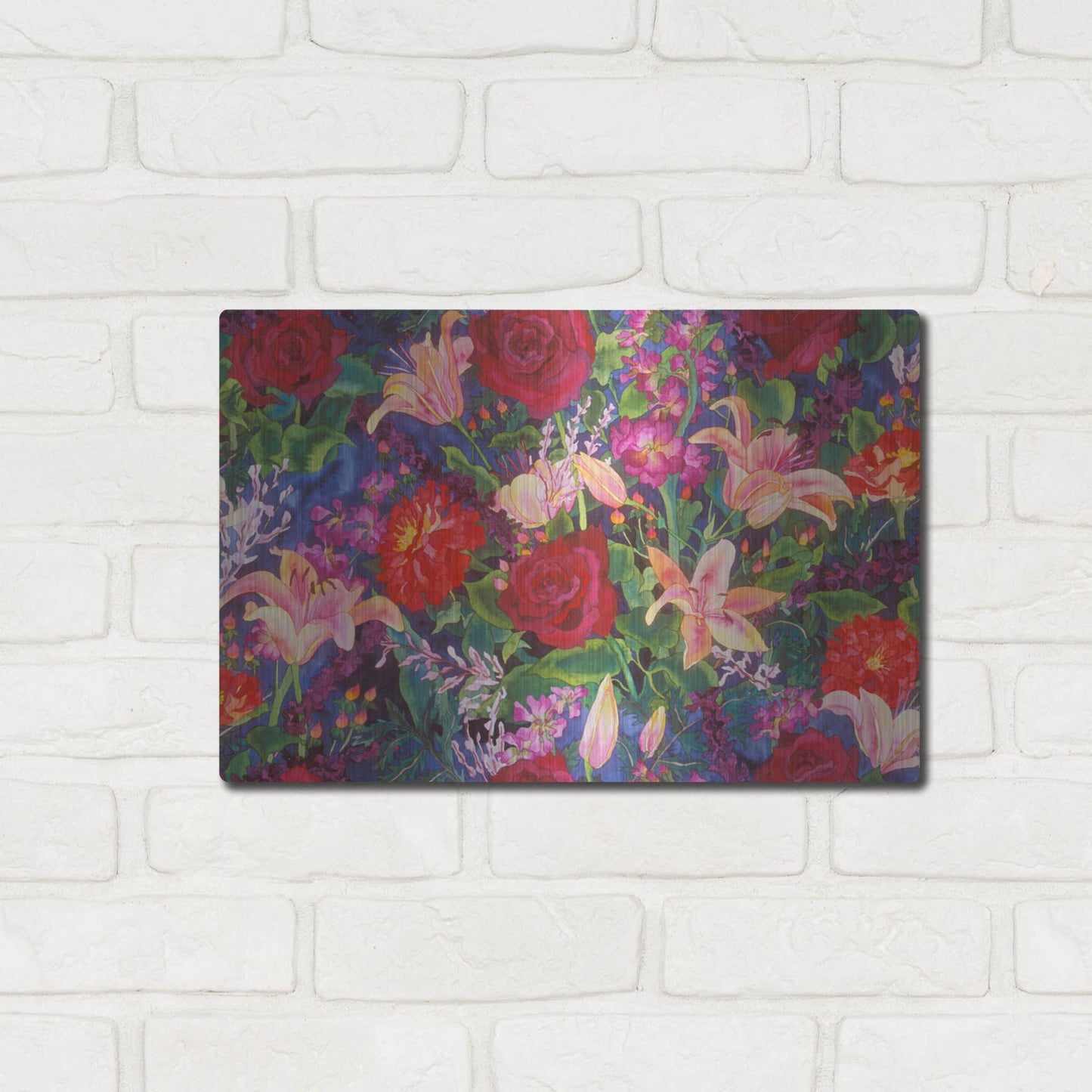 Luxe Metal Art 'Dance Of Love- Main Pattern' by Carissa Luminess, Metal Wall Art,16x12