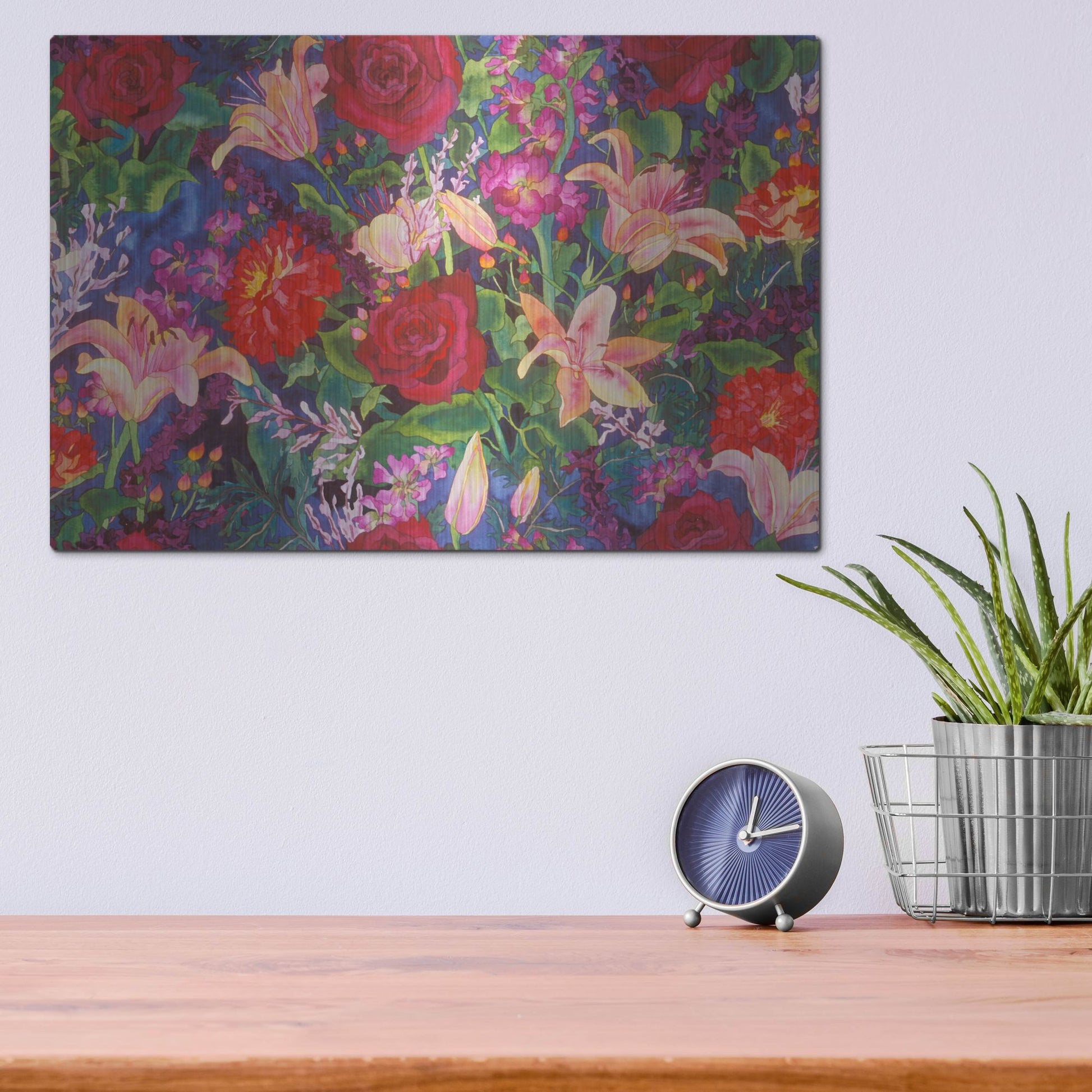 Luxe Metal Art 'Dance Of Love- Main Pattern' by Carissa Luminess, Metal Wall Art,16x12