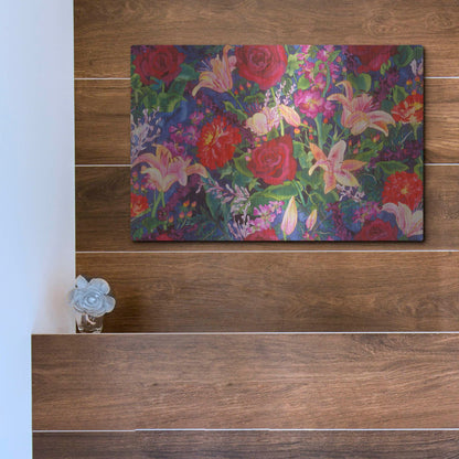 Luxe Metal Art 'Dance Of Love- Main Pattern' by Carissa Luminess, Metal Wall Art,16x12