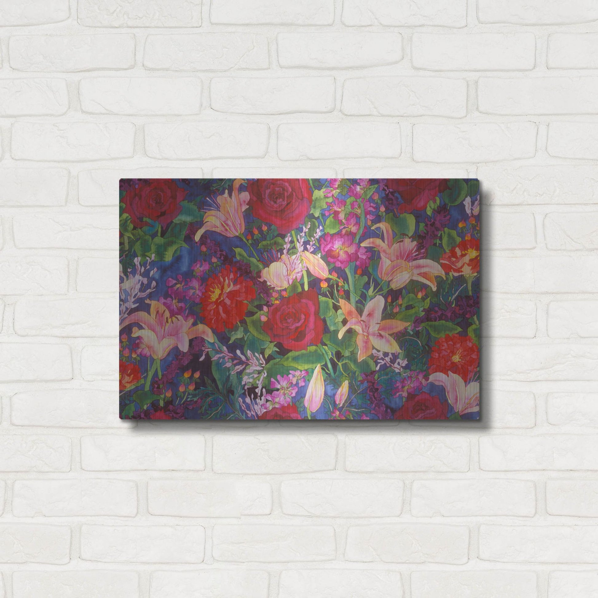 Luxe Metal Art 'Dance Of Love- Main Pattern' by Carissa Luminess, Metal Wall Art,24x16