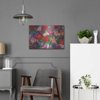 Luxe Metal Art 'Dance Of Love- Main Pattern' by Carissa Luminess, Metal Wall Art,24x16