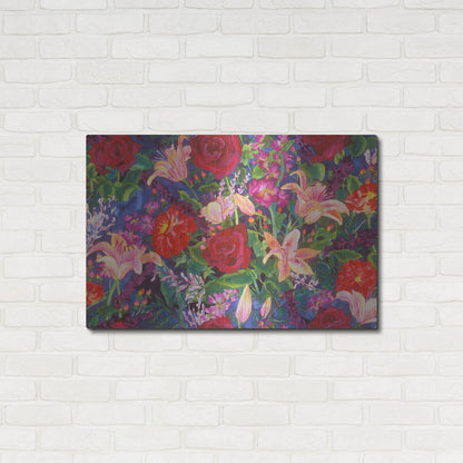 Luxe Metal Art 'Dance Of Love- Main Pattern' by Carissa Luminess, Metal Wall Art,36x24