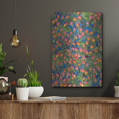 Luxe Metal Art 'Dance Of Love- Small Flower Repeat' by Carissa Luminess, Metal Wall Art,12x16