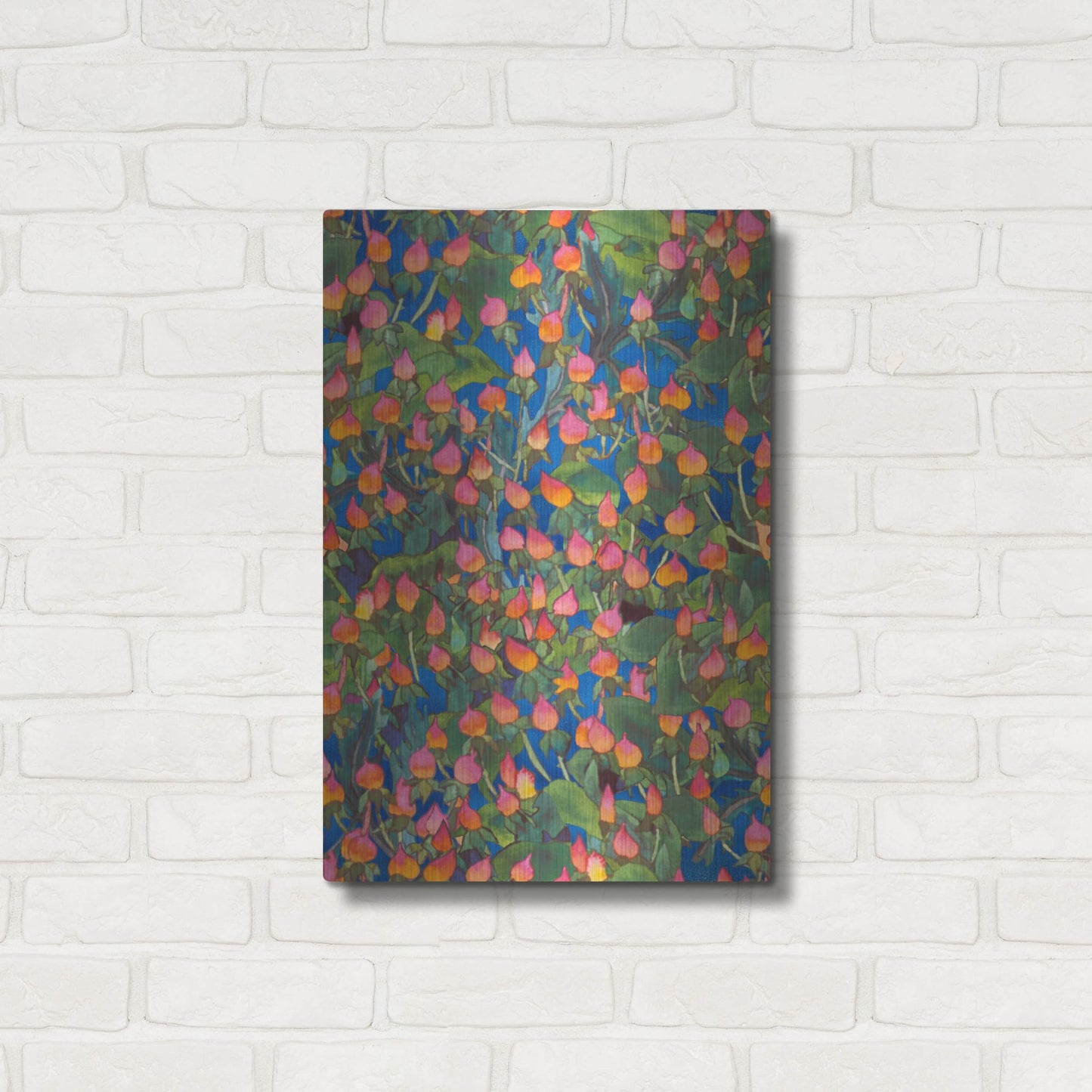Luxe Metal Art 'Dance Of Love- Small Flower Repeat' by Carissa Luminess, Metal Wall Art,16x24