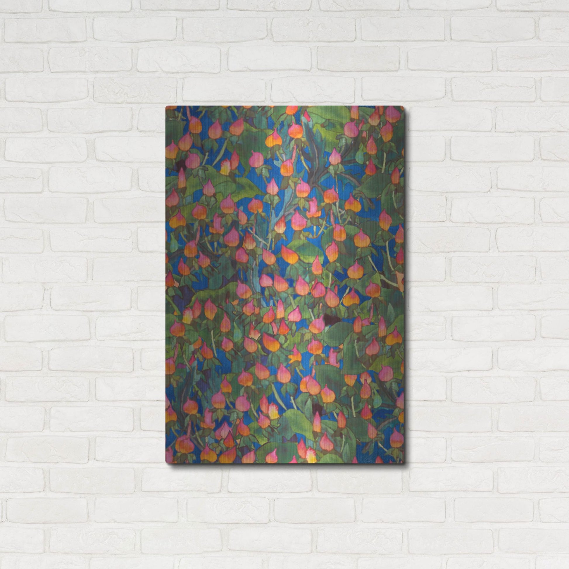 Luxe Metal Art 'Dance Of Love- Small Flower Repeat' by Carissa Luminess, Metal Wall Art,24x36