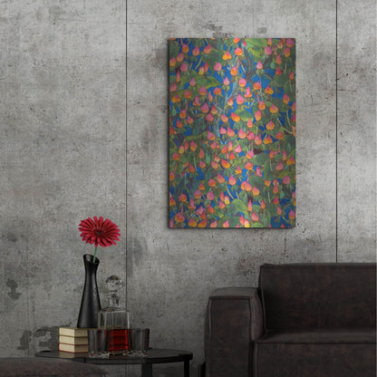 Luxe Metal Art 'Dance Of Love- Small Flower Repeat' by Carissa Luminess, Metal Wall Art,24x36