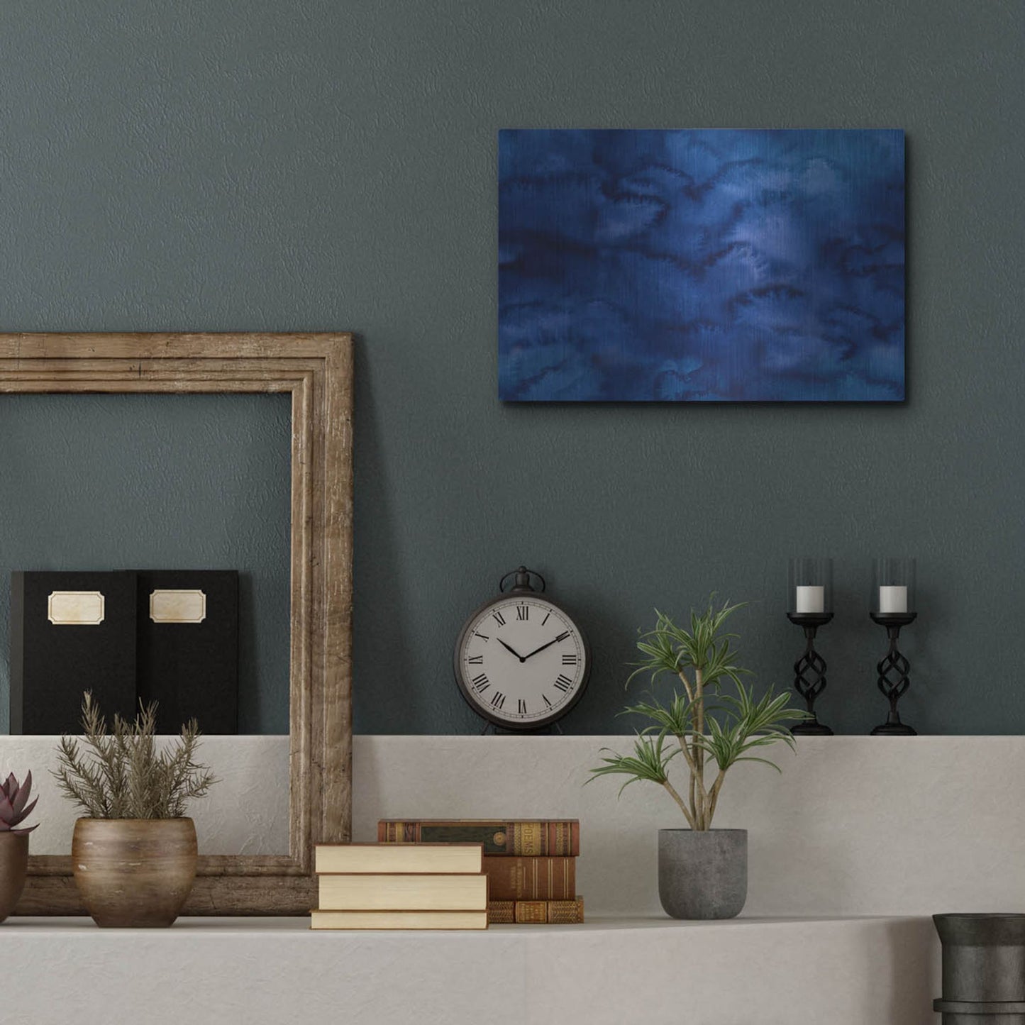 Luxe Metal Art 'Dance Of Love- Texture Repeat' by Carissa Luminess, Metal Wall Art,16x12