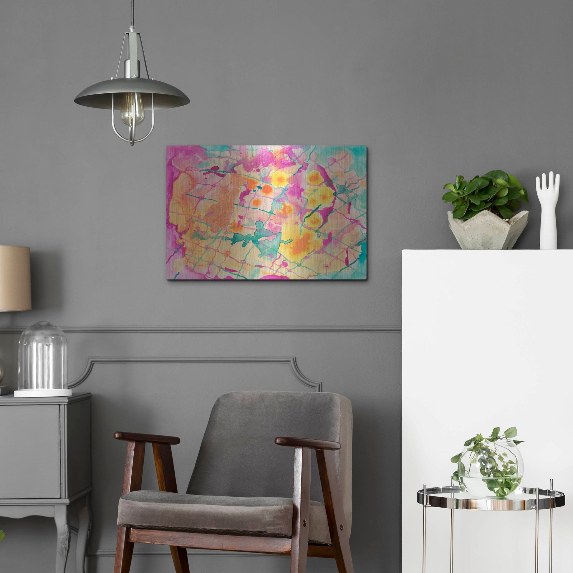 Luxe Metal Art 'Ground Of Being' by Carissa Luminess, Metal Wall Art,24x16