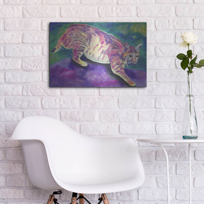 Luxe Metal Art 'Bobcat' by Carissa Luminess, Metal Wall Art,24x16