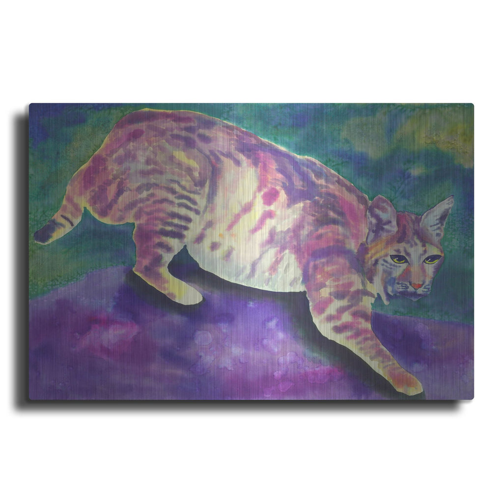 Luxe Metal Art 'Bobcat' by Carissa Luminess, Metal Wall Art