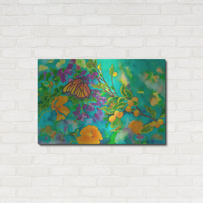 Luxe Metal Art 'California Monarch' by Carissa Luminess, Metal Wall Art,36x24